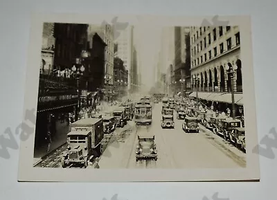1930s State Street Chicago Scenic Street Scene Cars  Vintage Photograph Aa • $3.99