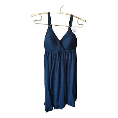 Secret Treasures Navy Blue Nursing Maternity Sleep Gown-M/L • $14.99