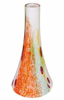 £36.97 • Buy Naeve Leuchten Glass Bell Ceiling Pendant Only Lamp Shade White Orange  H20cm