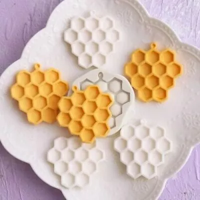 Cartoon Honeycomb Silicone Molds- Handmade Soap Candles Making Mold Baking Tools • $17.53