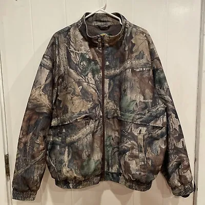 CABELA'S Scantily Advantage Timber Camo Hunting Jacket Size 2XL • $40