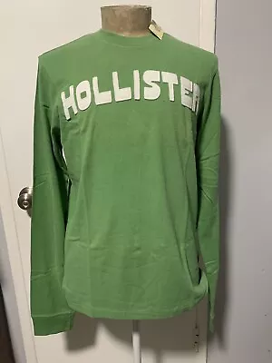 VTG!  New Hollister HCO  Men’s Green Long-Sleeve T-Shirt. Sz S • $12.99