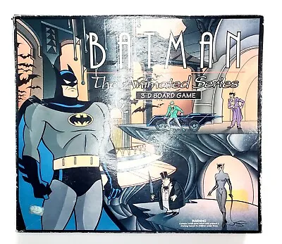 Vintage 1992 Parker Brothers Batman The Animated Series 3D Board Game! DC Comics • $19.99