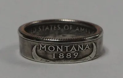  Sealed  MONTANA US STATE QUARTER Handmade Coin Ring Or Pendant Size 4-14 • $14.99
