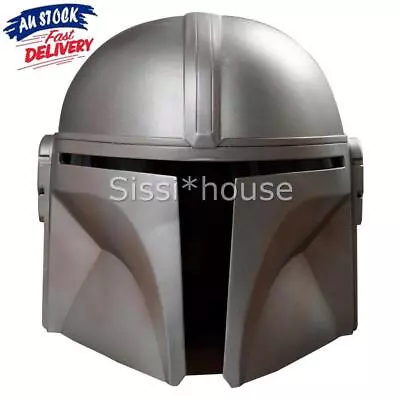 Star Wars Mandalorian Helmet Adult PVC Full Mask Black Series Cosplay Costume AU • $21.93