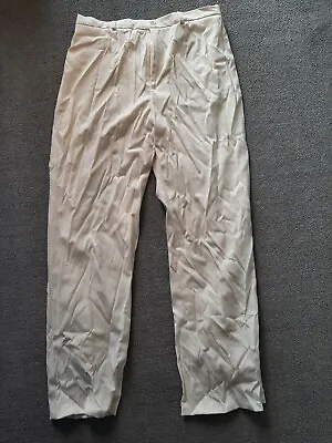 AMANDA Smith Dress Pants Size 12 Cream Womens Rayon Polyester Spandex Lined • $4.72