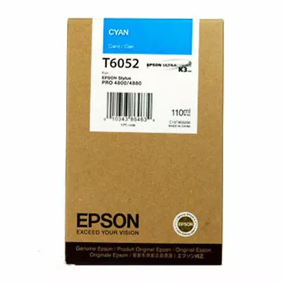 Genuine Epson T6052 Cyan Ink Cartridge For Stylus Pro 4800 4880 • $12.99