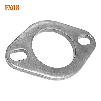 FX08 2 3/8  ID Flat Oval Two Bolt Exhaust Flange Fits 2 1/4  2.25  - 2.375  Pipe • $11.68