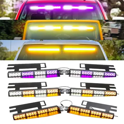 34  32LED Strobe Light Bar Emergency Warning Takedown Windshield Traffic Advisor • $69.99