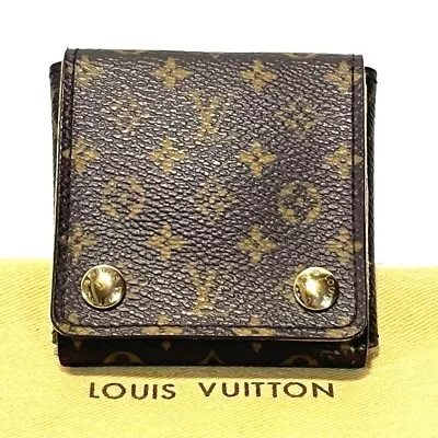 LOUIS VUITTON SN1014 Monogram Portable Jewelry Case Accessory Case • £146.25