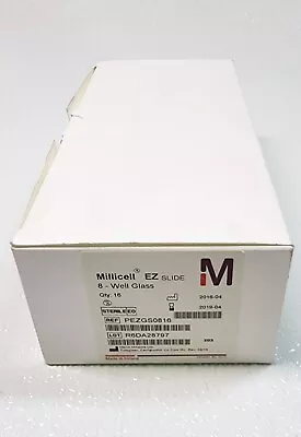 Millipore PEZGS0816 Millicell EZ SLIDE 8-well Glass Sterile 16 PK • $75.65