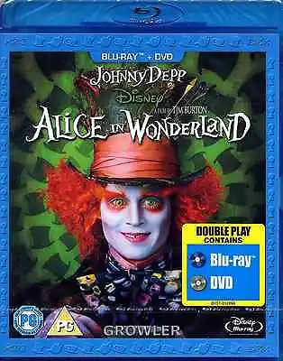 £7.98 • Buy Alice In Wonderland Blu-ray Dvd - Walt Disney Film Tim Burton Fun Children Movie