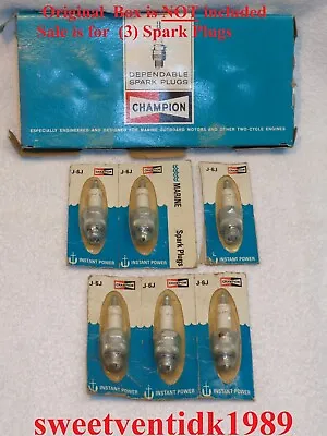 (3)..NOS Champion J-6J  Marine Spark Plugs ... Boat...Inboard / Outboard Engines • $36