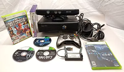 Microsoft Xbox 360S 4GB Model 1439 W MW3 Controller-Power & HDMI Cord & 7 Games  • $29.99