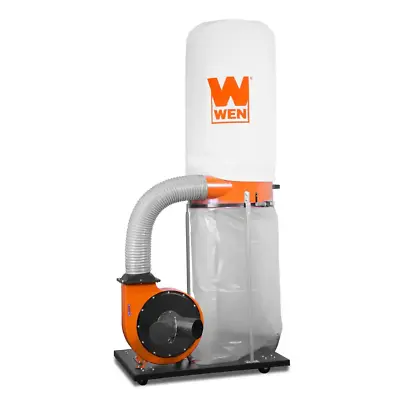 1300 CFM 14 Amp 50 Gal. 5 Mic Woodworking Dust Collector With Collection Bag • $398.93