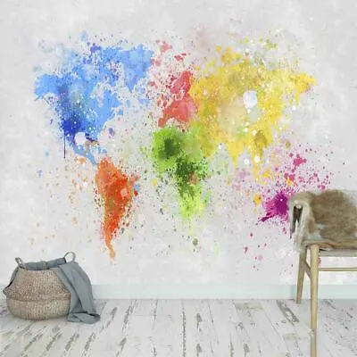 £222.08 • Buy Color Fuzzy Graffiti 3D Full Wall Mural Photo Wallpaper Printing Home Kids Decor