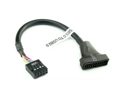 £2.70 • Buy USB 3.0 Motherboard Male Header 20 Pin To 9 Pin Female USB 2.0 Cable Adapter UK