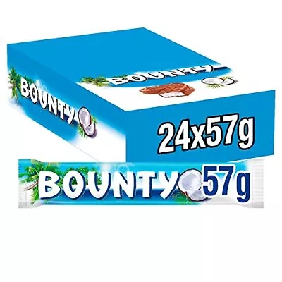 £24.01 • Buy Bounty Coconut Milk Chocolate Duo Bar Bulk Box, Chocolate Gifts, 24 Bars Of 57g