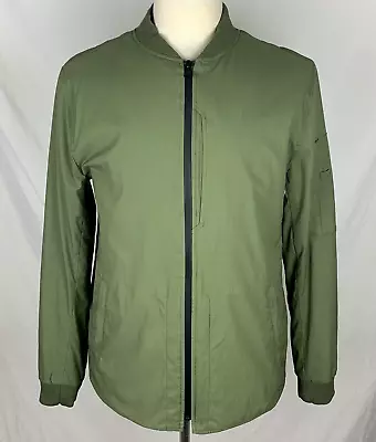 MISSION WORKSHOP Mens MEDIUM Olive Green Performance Insulated Bomber Jacket • $180