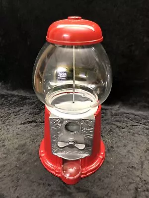 Vintage Acorn Gumball Machine Glass Globe Red 11”/Piggy Bank￼ • $30