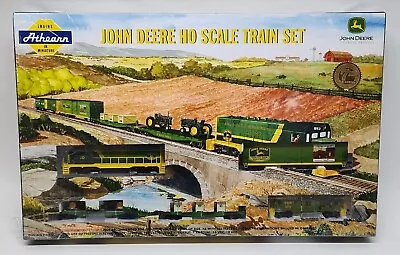 John Deere HO Scale Train Set CF7 Locomotive & Cars 2003 Athearn 7th In Series • $218