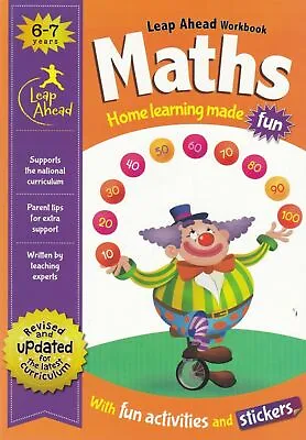 £3.99 • Buy MATHS Leap Ahead Home Learning Workbooks For Kids Age 6-7 Years New