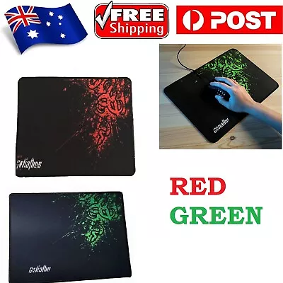 $7.49 • Buy New Gaming Mouse Pad Laptop Computer Mouse Pad PC Mat Desktop Red And Green AU
