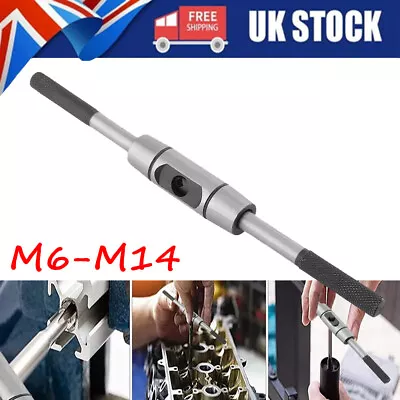 M6-M14 Adjustable Manual Steel Tap Wrench T-type Extended Tapping Handle Taps • £17.35