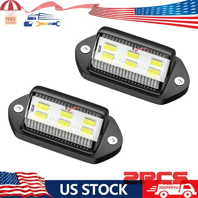 LED License Plate Light Tag Lamps Assembly Replacement For Truck Trailer RV 2PCS • $8.99