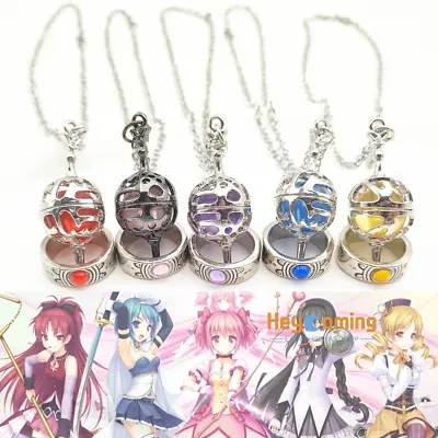 Puella Magi Madoka Magica Cosplay Kaname Madoka Soul Gem Necklace Pendant Ring • $11.99