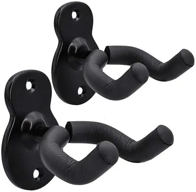 2 Pack Guitar Wall Mount Hanger Hook Holder For Acoustic Electric Bass Ukulele • $18.99