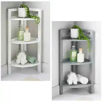 £20 • Buy Corner Shelf Stand 3 Tier Organizer Rack Bathroom Storage Shelves Display Unit