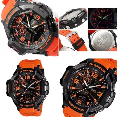 Fire Brigade Rescue G-SHOCK Sky Cockpit 20 ATM Waterproof (GA-1000-2B GA-1000-4A • $356.20