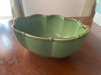Southern Living At Home Verde Collection Scalloped Green Serving Bowl Portugal • $12