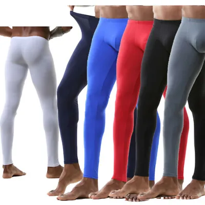 Mens Thermal Underwear Long Trousers Johns Warm Winter Pants Base Layer Tights • £7.19