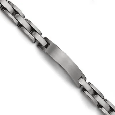 Titanium Brushed Engravable Mens ID Bracelet 8.75  • $51.28