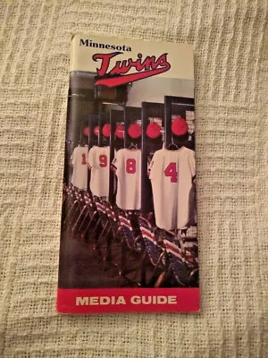 1984 Minnesota Twins Press/Radio/Tv Media Gude Kent Hrbek • $12.95