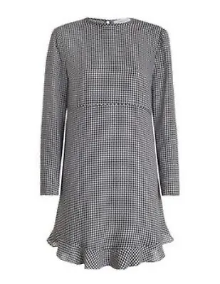 Zimmermann Back And White Gingham Stranded Frill Shift Dress Size 3 (AU 12-14) • $85