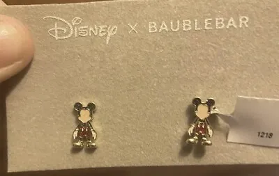 DISNEY X BAUBLEBAR Mickey Mouse Earrings *BNIB Walt Disney Sparkling • $16