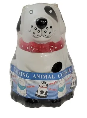 Talking Dog Cookie Treat Jar Barks When Opened Vintage Sealed Brand New 90s • $48.50