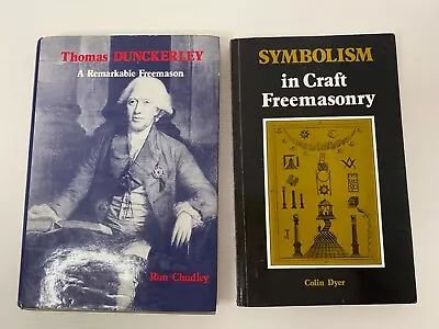 Freemason HB 1st Book Bundle Thomas Dunckerley & Symbolism In Craft Freemasonry • £19.99