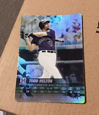 MLB Showdown 2004 Todd Helton Base Set #113 Foil! VG Condition! • $4