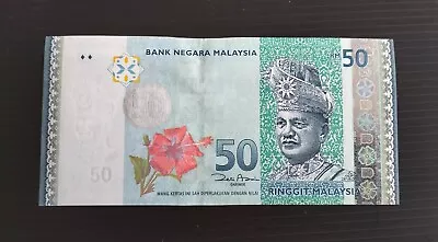 Malaysia RM50 Nice Prefix : AN7222222 Uncirculated • $100