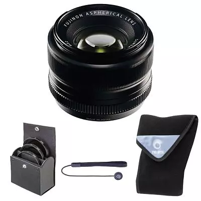 Fujifilm XF 35mm F/1.4 Lens Black Bundle W/52mm Filter Kit  15x15  Lens Wrap • $630.89
