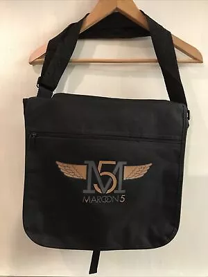 Maroon 5 Messenger Bag Souvenir Black Orange Merchandise Flap 13” X 13” • $28.95