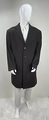 MENS XXL 100% Pure Cashmere Mario Caldi Italy Overcoat Jacket Dark Brown • $149