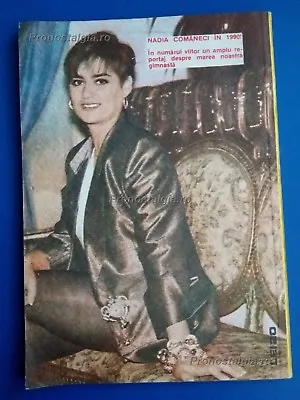 NADIA COMANECI Cover CEAUSESCU TRIAL REVOLUTION   1990 Magazine Romanian  • $19