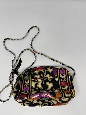 VERA BRADLEY MINI CHAIN BAG Floral Black NEW WITH Out Tags • $19