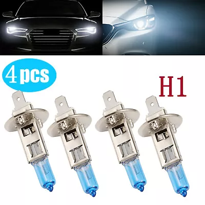 4PCS H1 HID Halogen Headlight Bulbs Low Beam Lamp Fog Light Vehicle Pure White M • $6.99