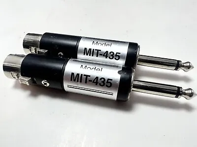 Hosa MIT-435 XLR Female - 1/4  Impedance Transformer- LOT Of 2 • $24.99